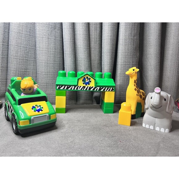 Mega Bloks First Builders Truck Replacement Figures Animals Zoo Safari Lot - Picture 1 of 12